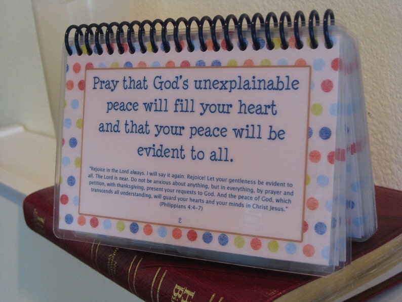 How to Pray in Challenging Times, Spiral-Bound, Laminated Prayer Cards image 2