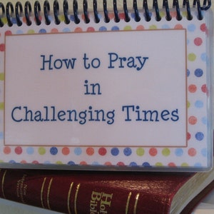 How to Pray in Challenging Times, Spiral-Bound, Laminated Prayer Cards image 1