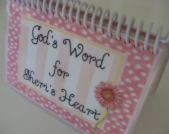 God's Word for a Mom's Heart, PERSONALIZED, Spiral-Bound, Laminated Bible Verse Cards