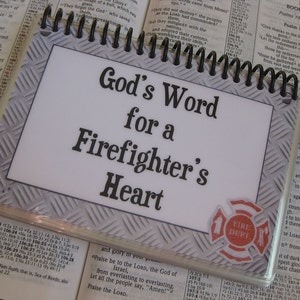 God's Word for a Fire Fighter's Heart, Spiral-Bound, Laminated Bible Verse Cards