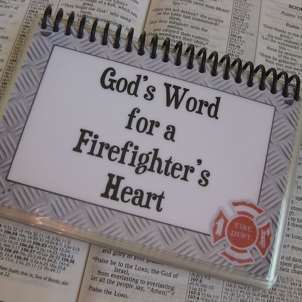 God's Word for a Fire Fighter's Heart, Spiral-Bound, Laminated Bible Verse Cards