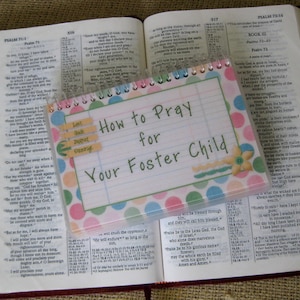 How to Pray for Your Foster Child, Laminated Prayer Book, Spiral-Bound image 1