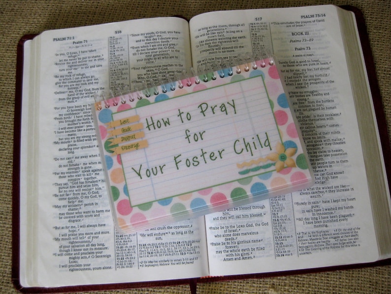 How to Pray for Your Foster Child, Laminated Prayer Book, Spiral-Bound image 1