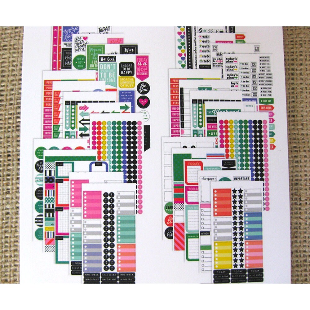 Everyday Plans Create 365 Happy Planner Sticker Value Pack (1486 ...
