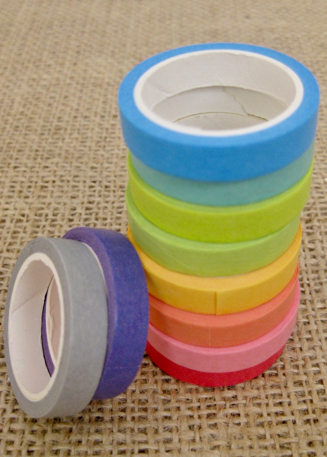 Decorative DIY Washi Tape Bundle in a Rainbow of Colors Etsy