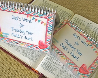 SALE - God's Word for Training Your Child's Heart Combo Set - Volume 1 AND Volume 2, Spiral-Bound, Laminated Cards