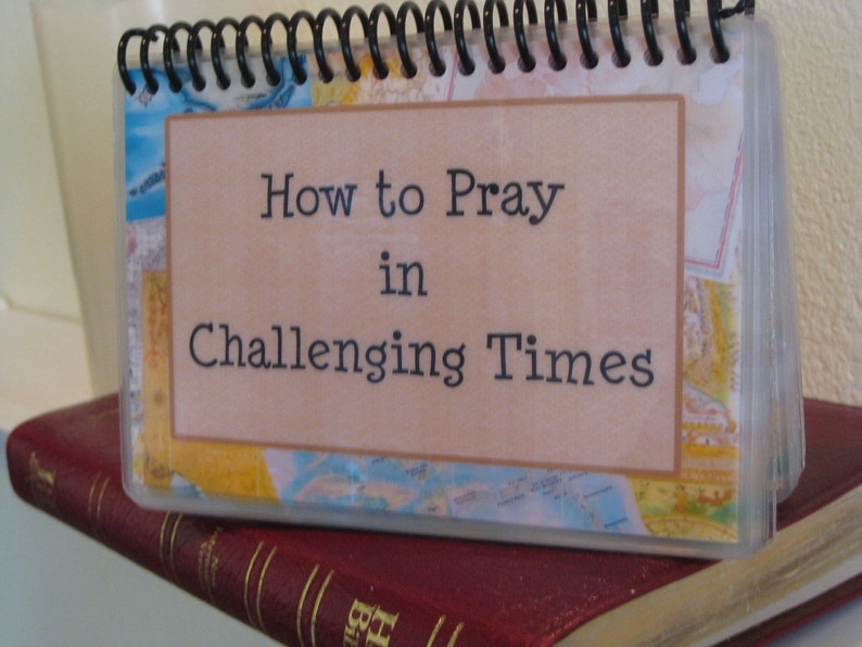 How to Pray in Challenging Times, Spiral-Bound, Laminated Prayer Cards image 3