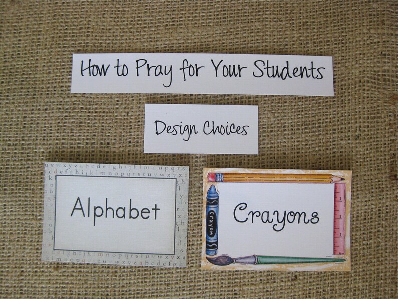 How to Pray for Your Students, PERSONALIZED, Spiral-Bound, Laminated Prayer Cards image 5