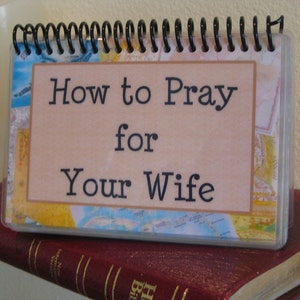 How to Pray for Your Wife, Spiral-Bound, Laminated Prayer Cards image 1