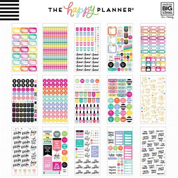 6 Me /& My Big Ideas Create 365 The Happy Planner /"don/'t Forget/" Stickers