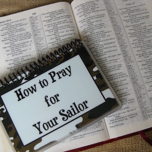How to Pray for Your Sailor, Spiral-Bound, Laminated Prayer Cards