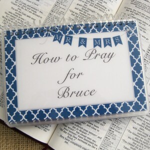 How to Pray for Your Husband - PERSONALIZED Set, Spiral-Bound, Laminated Prayer Cards