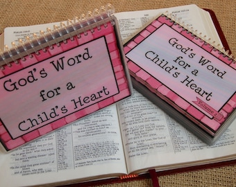 SALE - God's Word for a Child's Heart Combo Set - Volume 1 AND Volume 2, Spiral-Bound, Laminated Cards