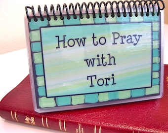 How to Pray With Your Child - PERSONALIZED Set, Spiral-Bound, Laminated Prayer Cards