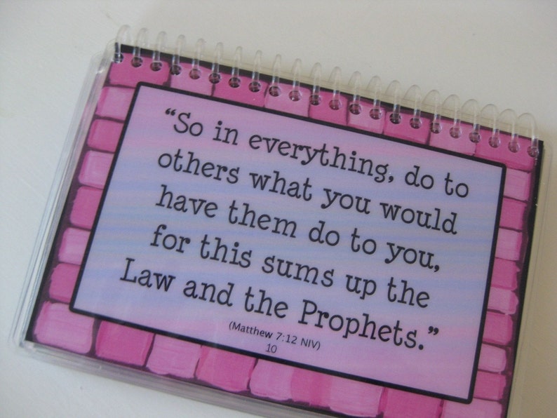 God's Word for a Child's Heart Volume 1, PERSONALIZED, Spiral-Bound, Laminated Bible Verse Cards image 3