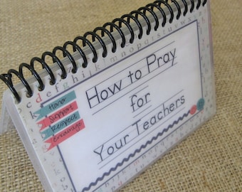 How to Pray for Your Teachers, Spiral-Bound, Laminated Prayer Cards