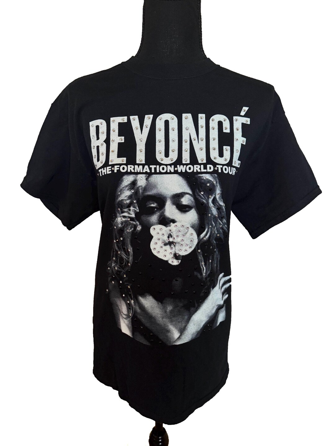 Beyoncé “the Formation World Tour” Hand-embellished Rhinestone Upcycled ...