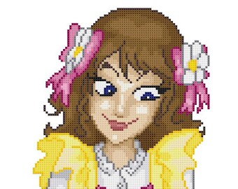 Capricorn Country Lolita Cross Stitch Pattern - Professional Pattern Designer and Artist Collaboration