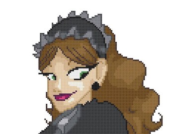 Capricorn Gothic Lolita Cross Stitch Pattern - Professional Pattern Designer and Artist Collaboration