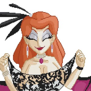 Burlesque, Faeries and Lace Cross Stitch Pattern - Professional Pattern Designer and Artist Collaboration
