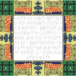 Short Runic Poem Cross Stitch Pattern - Professional Pattern Designer