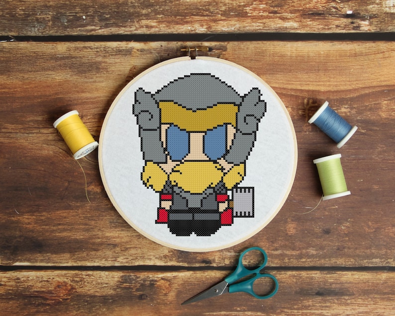 Thor Weenie 1 Cross Stitch Pattern Professional Pattern | Etsy