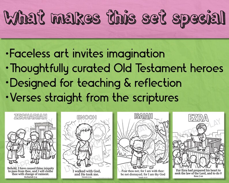 Walk With Me 2026 LDS Old Testament Heroes Coloring Pages for Kids ...