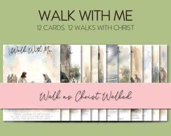 Camina conmigo 2026 Tema para jóvenes SUD Antiguo Nuevo Testamento de Cristo Regalo de arte cristiano digital SUD Ven, sígueme Misionero Moisés 6:34 Transmite