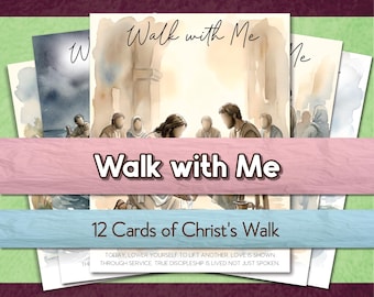 Camina conmigo 2026 Tema para jóvenes SUD Camina con Cristo Regalo SUD Imprimible Ven, sígueme Tarjetas con historias bíblicas Escuela Dominical Primaria Mamá misionera