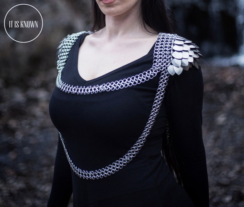 The Light Elf-silver Custom Scale Maille Scalemail Dragon - Etsy
