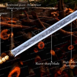 Monogram Sword, Custom Sword, Personalized Sword, Engraved Sword, Maximus Roman Gladiator Sword Gladius With Scabbard