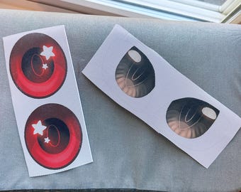 CUSTOM ARTWORK! Customized Sublimated Fursuit Eye Mesh