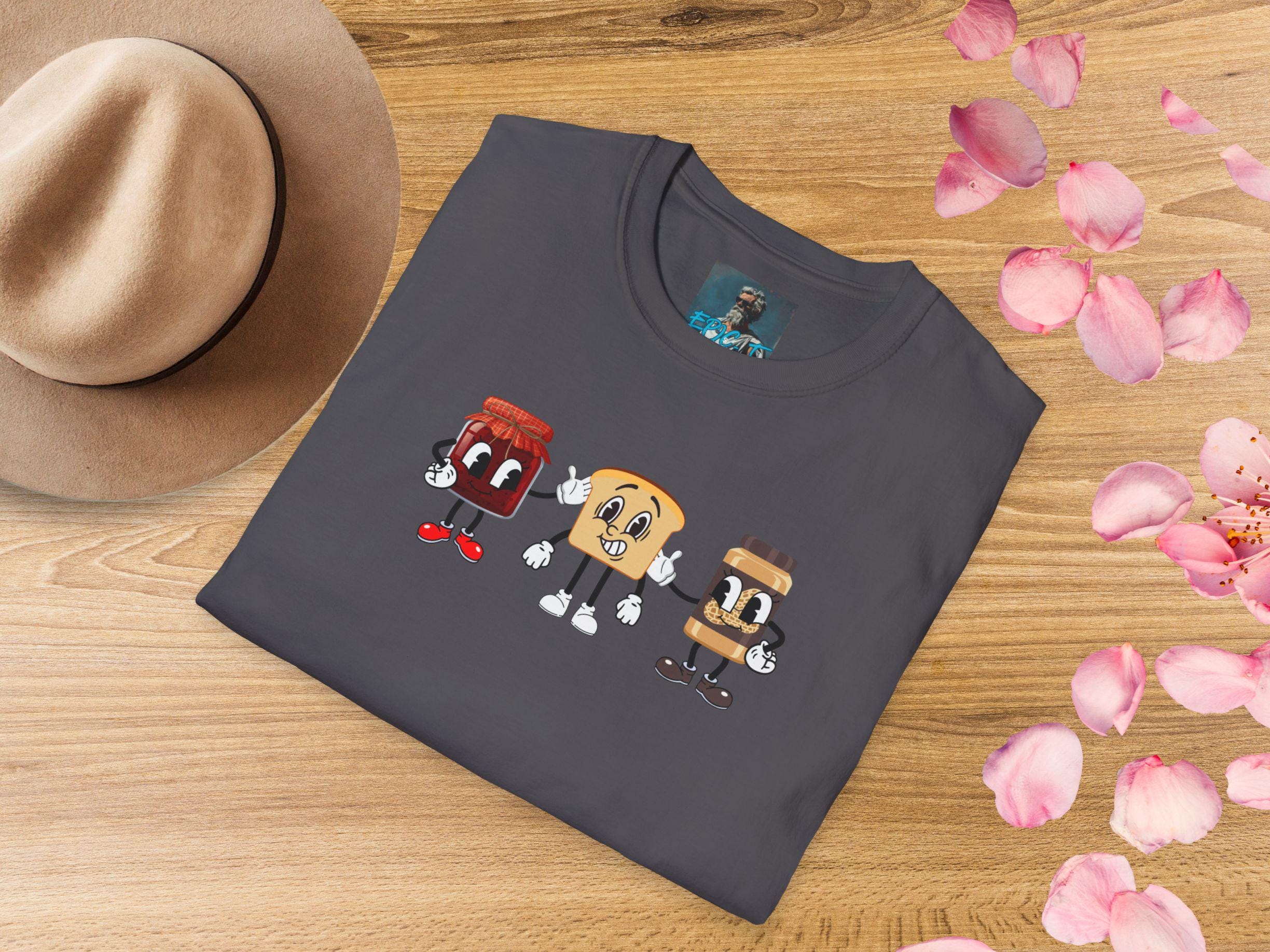 Peanut Butter Jelly Sandwich T-shirt, Funny Pb&j Shirt