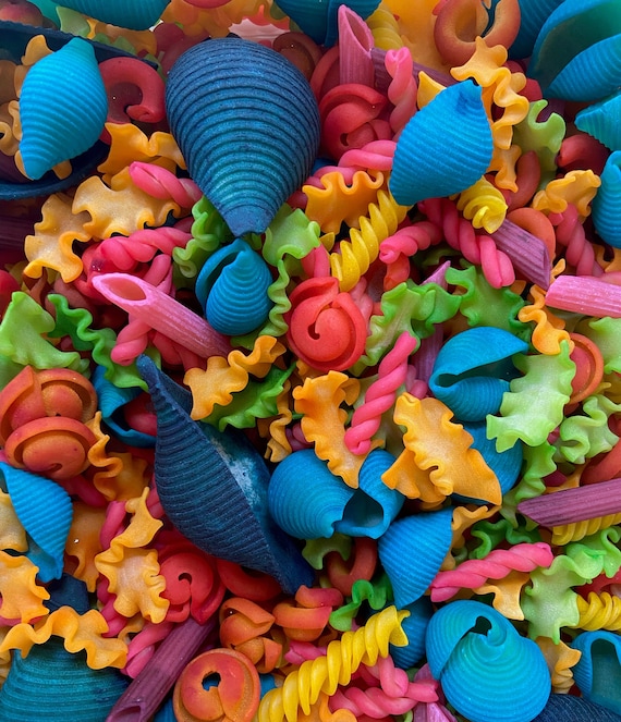 Coral Reef Sensory Pasta for Imaginative Play