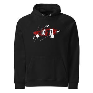 Punk Hoodie - Black 1977 Vintage Retro Punk Rockers Gift Mens Women Unisex