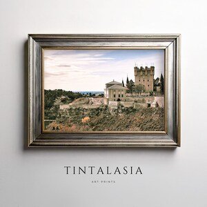 Segovia Castle - Antique Color Digital Prints | Spanish Wall Art | Instant Download Travel Photography |  Spain Landscape Home Décor