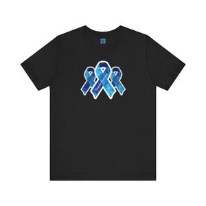 Diabetes Awareness T-Shirt: Blue Ribbon Support - Health Care Gift image 5