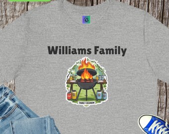 Personalized Family Reunion T-Shirt: BBQ Party Matching Apparel