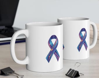 Mok van het lint van de overlevende van kanker van de blaas | Keramische mok 11oz