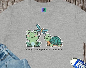 Frog Dragonfly Turtle Tee: Animal Rights Activism Shirt