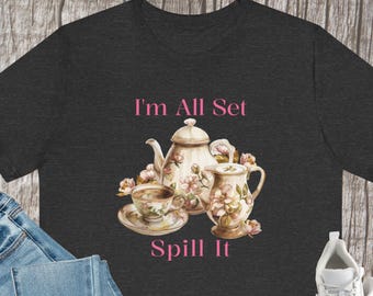 Tee-Liebhaber-T-Shirt, Regency Romance, verschütten es