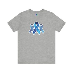 Diabetes Awareness T-Shirt: Blue Ribbon Support - Health Care Gift image 8
