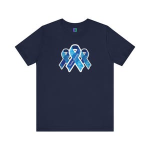 Diabetes Awareness T-Shirt: Blue Ribbon Support - Health Care Gift image 10