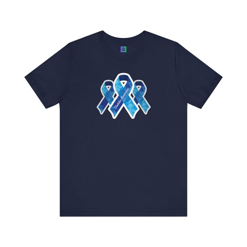 Diabetes Awareness T-Shirt: Blue Ribbon Support - Health Care Gift image 10