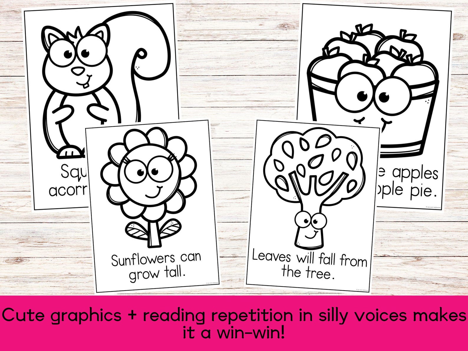 Fall Bundle Fall Coloring Pages Preschool Pages Homeschool