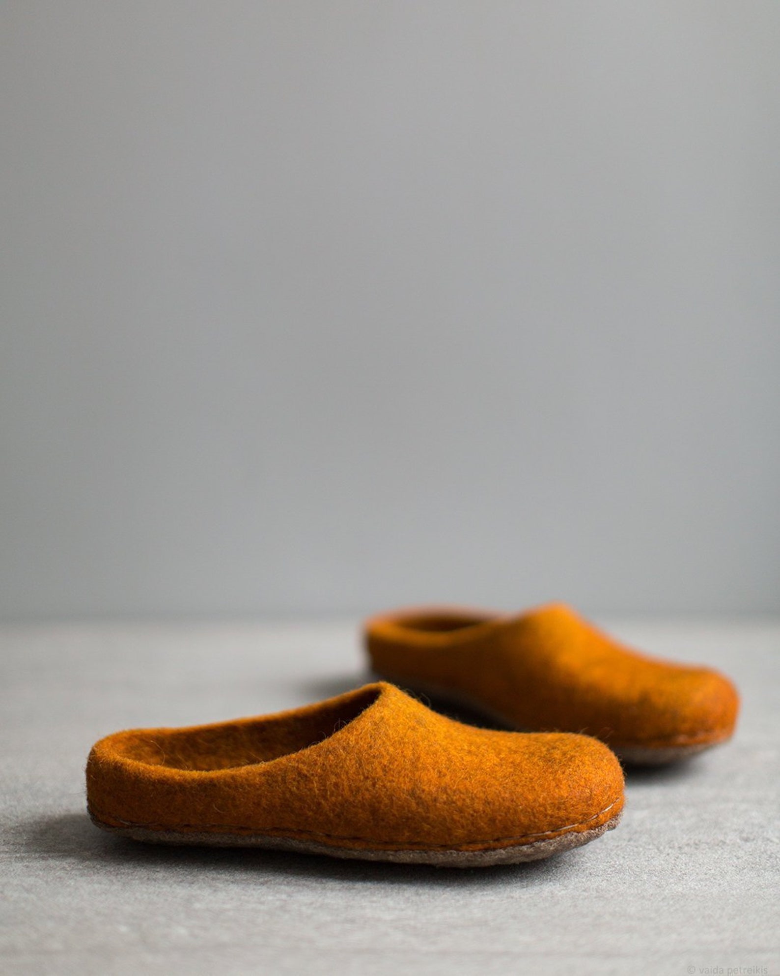 Burnt Orange Slippers for Women Pumpkin Orange Felted Wool - Etsy