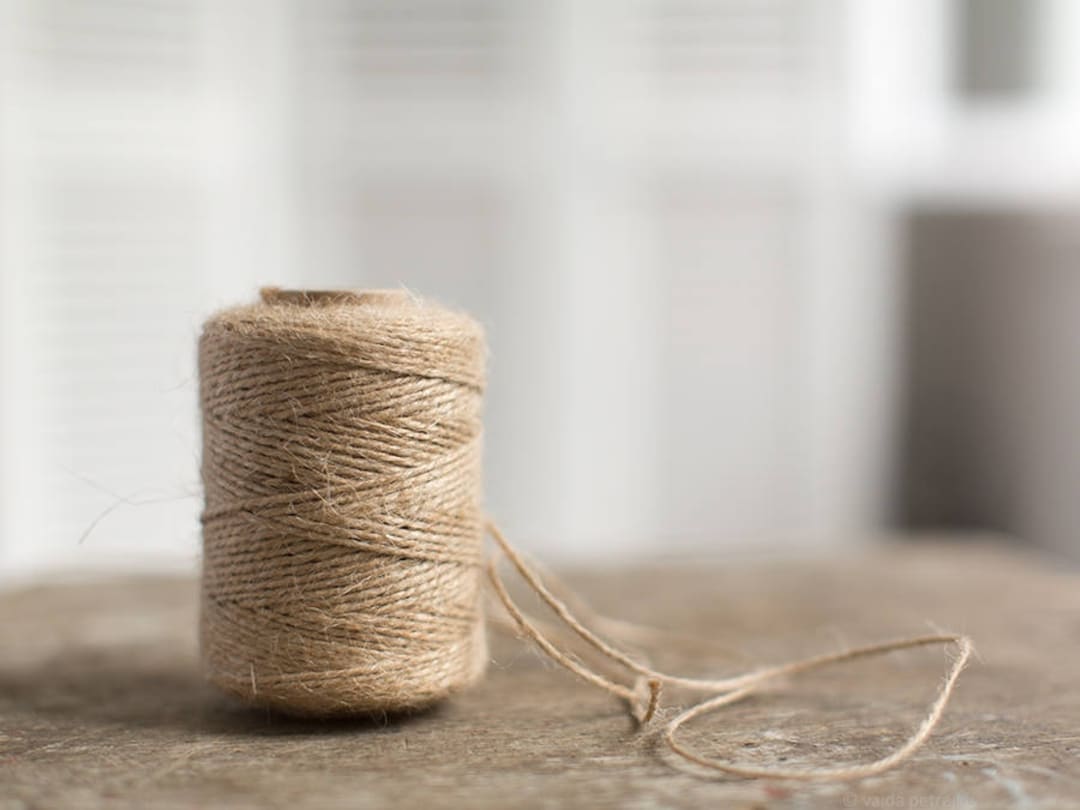 Jute Twine - Natural Color Jute Cord - Rustic Packaging String - Gift ...