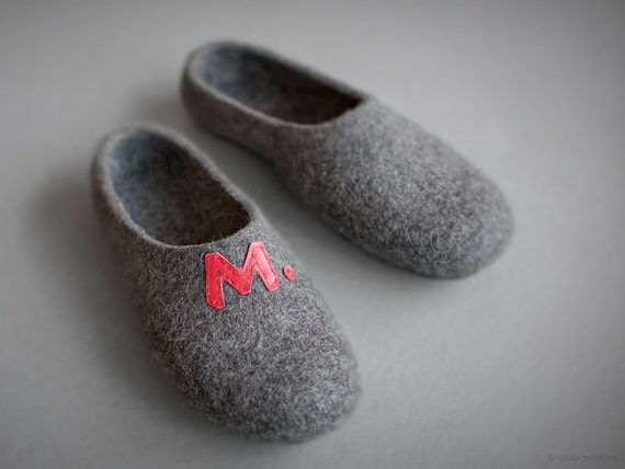 monogrammed slippers mens