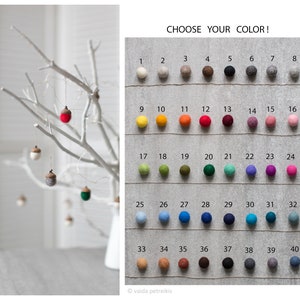Pu&ograve; includere: Una tabella con 40 palline di feltro di vari colori, numerate da 1 a 40. Le palline di feltro sono disposte in file di otto. Il testo "CHOOSE YOUR COLOR!" &egrave; in cima alla tabella.