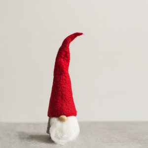 Gnome de Noël pour un décor de vacances rustique Choisissez 1 ou un ensemble de 3 jolis gardiens d'étagère flous ou ornement Tomte de style scandinave de ferme Maxi 1